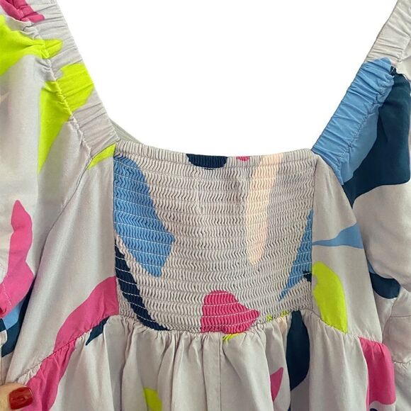 Isabel Maternity Flutter Short Sleeve Woven Dress Size Medium - Picture 5 of 10